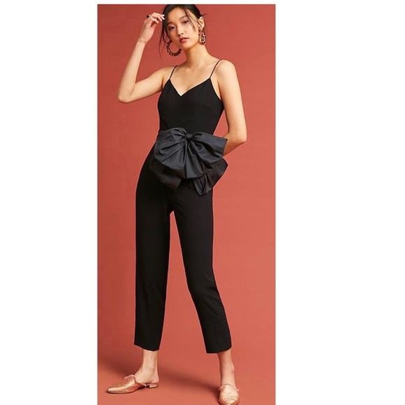ml monique lhuillier jumpsuit with bow